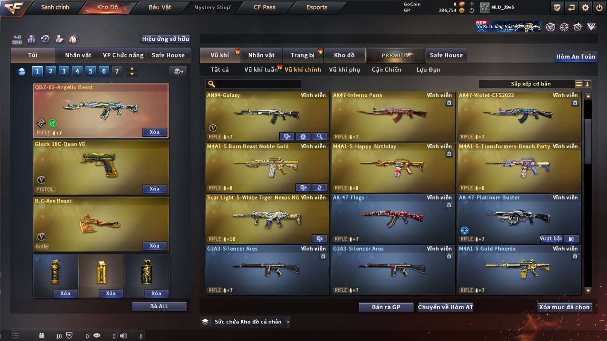 shop acc cf uy tin gia re